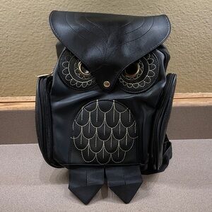 Black Owl Backpack